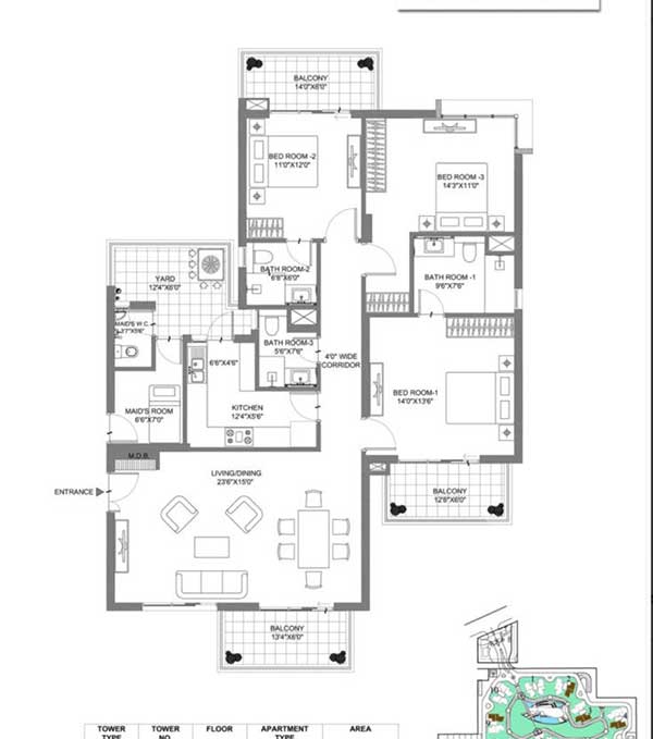 M3M My Den Floor Plan